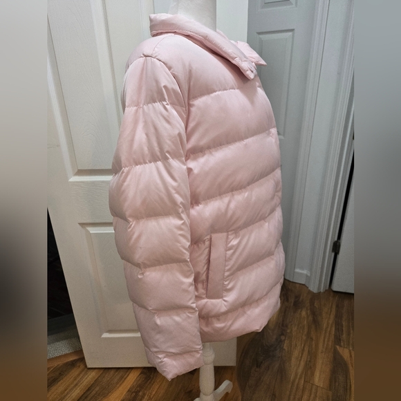 JJill Down-filled quilted pale pink puffer jacket Size Large - Picture 4 of 16